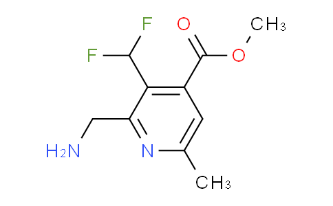 AM117078 | 1807142-82-0 | Methyl 2-(aminomethyl)-3-(difluoromethyl)-6-methylpyridine-4-carboxylate