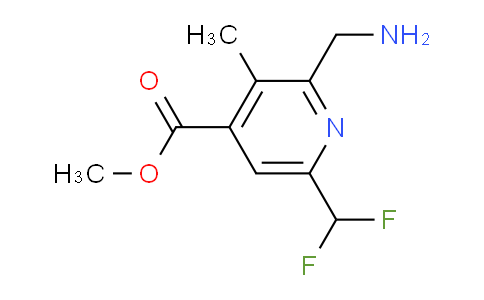 Methyl 2-(aminomethyl)-6-(difluoromethyl)-3-methylpyridine-4-carboxylate