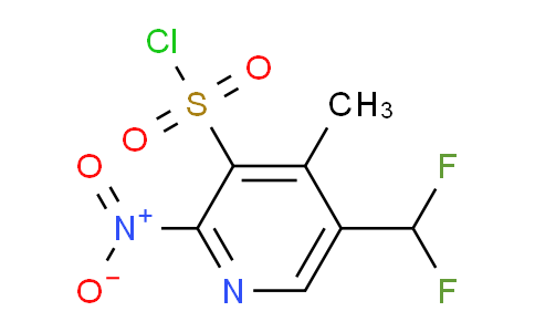 5-(Difluoromethyl)-4-methyl-2-nitropyridine-3-sulfonyl chloride