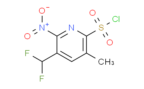 3-(Difluoromethyl)-5-methyl-2-nitropyridine-6-sulfonyl chloride