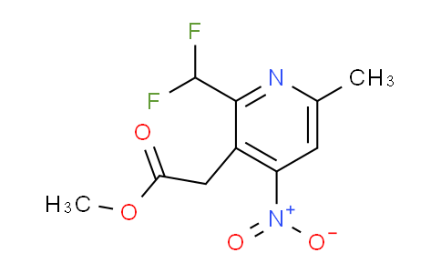 Methyl 2-(difluoromethyl)-6-methyl-4-nitropyridine-3-acetate