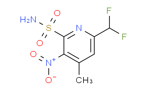 6-(Difluoromethyl)-4-methyl-3-nitropyridine-2-sulfonamide