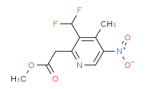 AM117133 | 1804869-54-2 | Methyl 3-(difluoromethyl)-4-methyl-5-nitropyridine-2-acetate