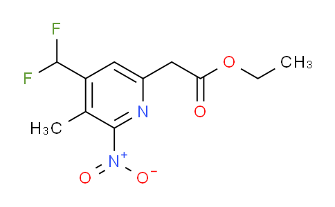 AM117136 | 1805128-22-6 | Ethyl 4-(difluoromethyl)-3-methyl-2-nitropyridine-6-acetate