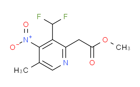 Methyl 3-(difluoromethyl)-5-methyl-4-nitropyridine-2-acetate