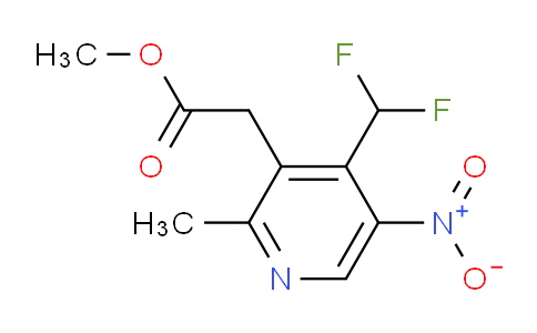 Methyl 4-(difluoromethyl)-2-methyl-5-nitropyridine-3-acetate