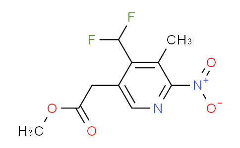 AM117146 | 1805128-17-9 | Methyl 4-(difluoromethyl)-3-methyl-2-nitropyridine-5-acetate