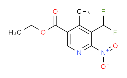 Ethyl 3-(difluoromethyl)-4-methyl-2-nitropyridine-5-carboxylate