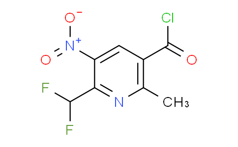 2-(Difluoromethyl)-6-methyl-3-nitropyridine-5-carbonyl chloride