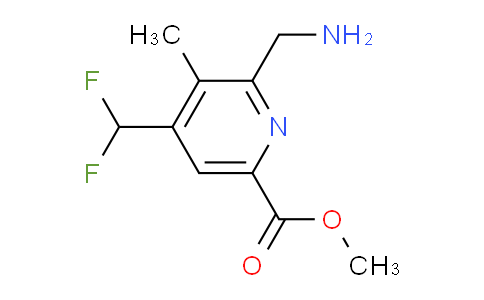 AM117188 | 1807142-87-5 | Methyl 2-(aminomethyl)-4-(difluoromethyl)-3-methylpyridine-6-carboxylate
