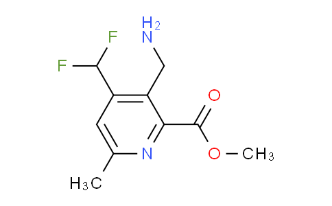 Methyl 3-(aminomethyl)-4-(difluoromethyl)-6-methylpyridine-2-carboxylate