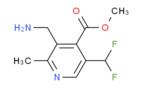AM117202 | 1805269-72-0 | Methyl 3-(aminomethyl)-5-(difluoromethyl)-2-methylpyridine-4-carboxylate