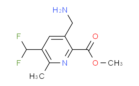 AM117208 | 1807151-31-0 | Methyl 3-(aminomethyl)-5-(difluoromethyl)-6-methylpyridine-2-carboxylate