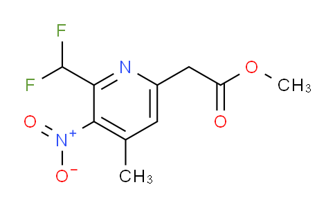 Methyl 2-(difluoromethyl)-4-methyl-3-nitropyridine-6-acetate