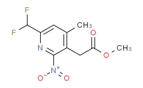 Methyl 6-(difluoromethyl)-4-methyl-2-nitropyridine-3-acetate