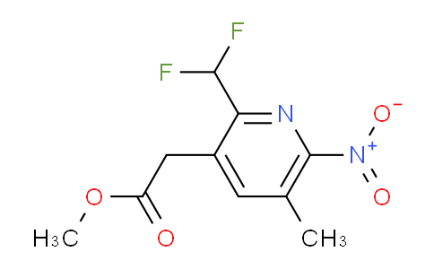 Methyl 2-(difluoromethyl)-5-methyl-6-nitropyridine-3-acetate