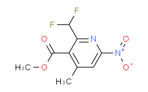 Methyl 2-(difluoromethyl)-4-methyl-6-nitropyridine-3-carboxylate