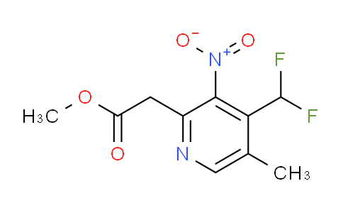 Methyl 4-(difluoromethyl)-5-methyl-3-nitropyridine-2-acetate