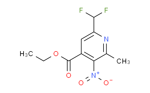 Ethyl 6-(difluoromethyl)-2-methyl-3-nitropyridine-4-carboxylate