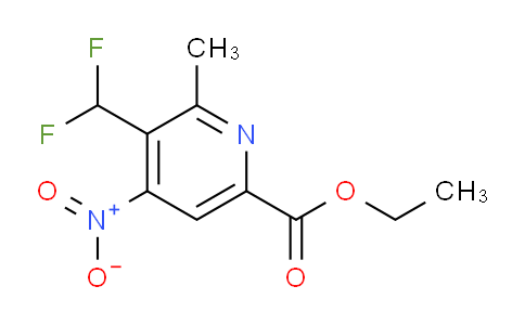 Ethyl 3-(difluoromethyl)-2-methyl-4-nitropyridine-6-carboxylate