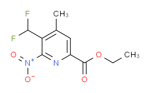 AM117261 | 1806964-44-2 | Ethyl 3-(difluoromethyl)-4-methyl-2-nitropyridine-6-carboxylate