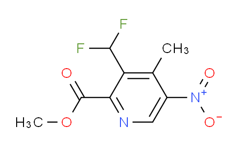Methyl 3-(difluoromethyl)-4-methyl-5-nitropyridine-2-carboxylate