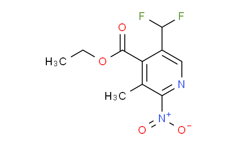 Ethyl 5-(difluoromethyl)-3-methyl-2-nitropyridine-4-carboxylate