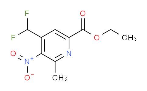 Ethyl 4-(difluoromethyl)-2-methyl-3-nitropyridine-6-carboxylate