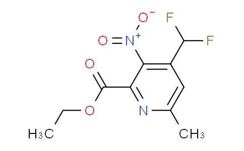 Ethyl 4-(difluoromethyl)-6-methyl-3-nitropyridine-2-carboxylate