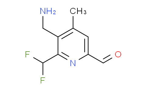 3-(Aminomethyl)-2-(difluoromethyl)-4-methylpyridine-6-carboxaldehyde