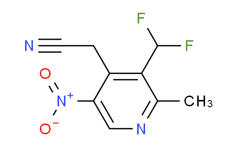 3-(Difluoromethyl)-2-methyl-5-nitropyridine-4-acetonitrile