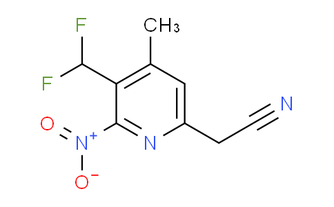 AM117440 | 1805126-07-1 | 3-(Difluoromethyl)-4-methyl-2-nitropyridine-6-acetonitrile