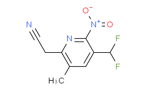 AM117445 | 1805611-82-8 | 3-(Difluoromethyl)-5-methyl-2-nitropyridine-6-acetonitrile