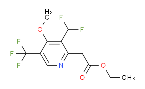 AM117484 | 1807145-38-5 | Ethyl 3-(difluoromethyl)-4-methoxy-5-(trifluoromethyl)pyridine-2-acetate