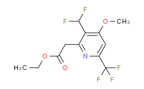 AM117486 | 1805557-86-1 | Ethyl 3-(difluoromethyl)-4-methoxy-6-(trifluoromethyl)pyridine-2-acetate