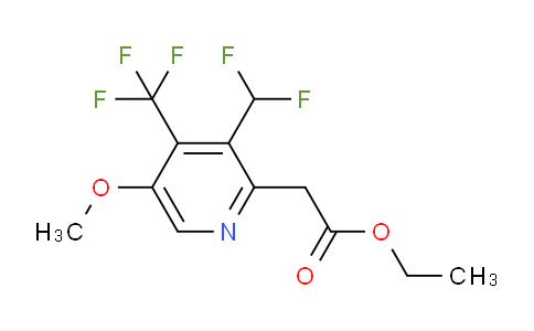 AM117492 | 1805440-89-4 | Ethyl 3-(difluoromethyl)-5-methoxy-4-(trifluoromethyl)pyridine-2-acetate
