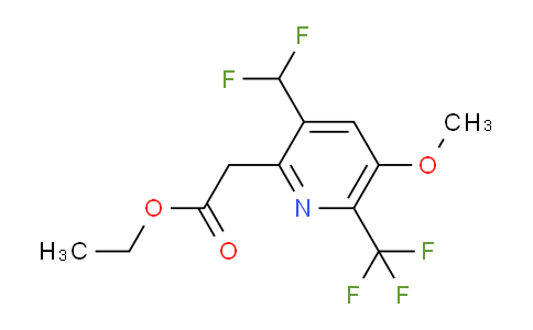 AM117493 | 1807145-47-6 | Ethyl 3-(difluoromethyl)-5-methoxy-6-(trifluoromethyl)pyridine-2-acetate