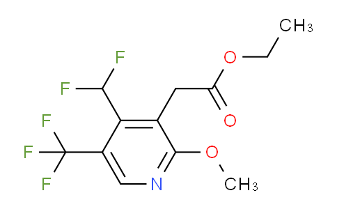 Ethyl 4-(difluoromethyl)-2-methoxy-5-(trifluoromethyl)pyridine-3-acetate