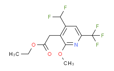 Ethyl 4-(difluoromethyl)-2-methoxy-6-(trifluoromethyl)pyridine-3-acetate