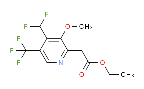 AM117502 | 1806037-60-4 | Ethyl 4-(difluoromethyl)-3-methoxy-5-(trifluoromethyl)pyridine-2-acetate