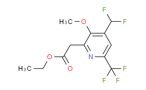 AM117504 | 1805559-26-5 | Ethyl 4-(difluoromethyl)-3-methoxy-6-(trifluoromethyl)pyridine-2-acetate