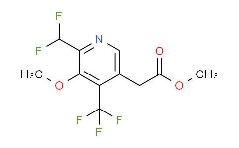 Methyl 2-(difluoromethyl)-3-methoxy-4-(trifluoromethyl)pyridine-5-acetate