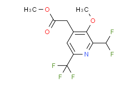 Methyl 2-(difluoromethyl)-3-methoxy-6-(trifluoromethyl)pyridine-4-acetate