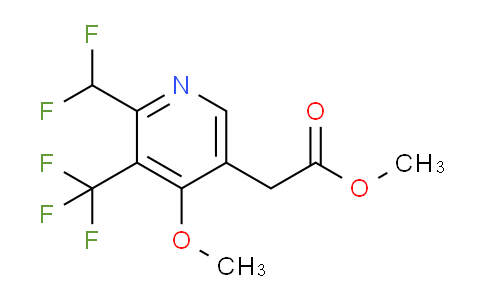 Methyl 2-(difluoromethyl)-4-methoxy-3-(trifluoromethyl)pyridine-5-acetate