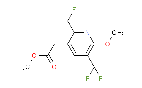 Methyl 2-(difluoromethyl)-6-methoxy-5-(trifluoromethyl)pyridine-3-acetate