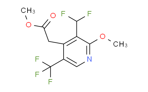 Methyl 3-(difluoromethyl)-2-methoxy-5-(trifluoromethyl)pyridine-4-acetate