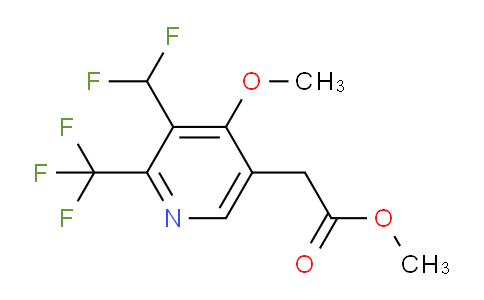 AM117560 | 1805074-45-6 | Methyl 3-(difluoromethyl)-4-methoxy-2-(trifluoromethyl)pyridine-5-acetate