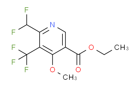 Ethyl 2-(difluoromethyl)-4-methoxy-3-(trifluoromethyl)pyridine-5-carboxylate