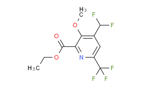 AM117579 | 1805550-77-9 | Ethyl 4-(difluoromethyl)-3-methoxy-6-(trifluoromethyl)pyridine-2-carboxylate