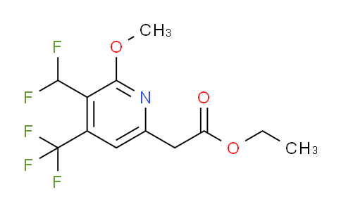 AM117580 | 1805559-25-4 | Ethyl 3-(difluoromethyl)-2-methoxy-4-(trifluoromethyl)pyridine-6-acetate